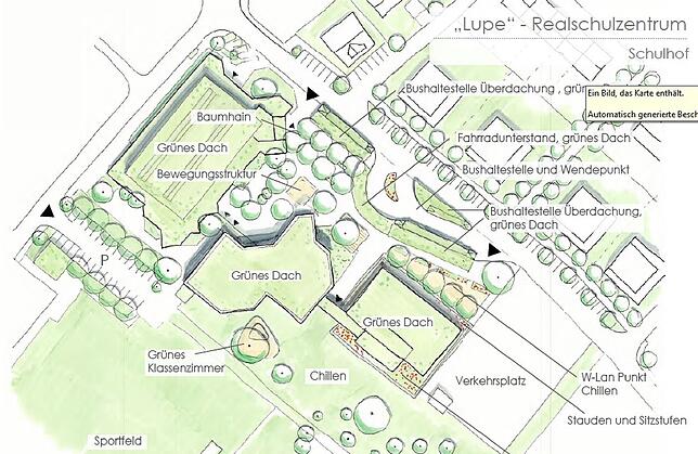 So könnte der neue Schulhof aussehen.