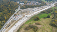 Bild : Zeitraffer-Video zeigt Entstehung des Waldsiedlungstunnels – von der Baustelle zum Bauwerk