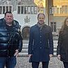 Andreas Dold, Jürgen Jankowiak und Nicole Stegmann (von links) organisieren zusammen mit Oliver Bleser den Überlinger Weihnachtsmarkt.