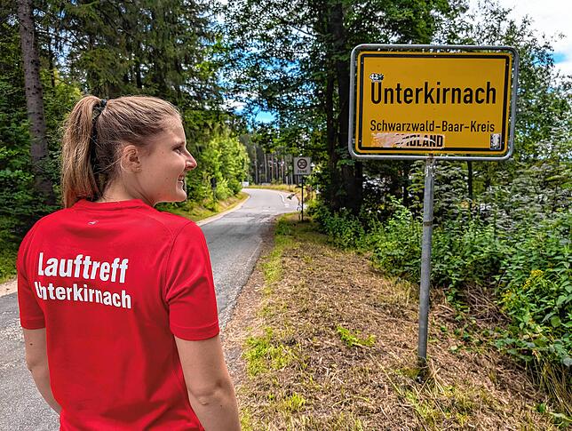 Daheim im Schwarzwald läuft sie am liebsten: Hanna Bächle vom Lauftreff Unterkirnach.