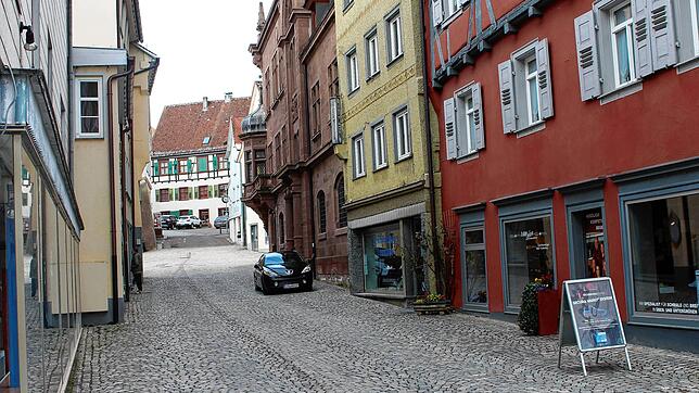 Wie leergefegt ist dieser Tage die Meßkircher Innenstadt. Corona macht einen Strich durch Einkaufsbummel in den Osterferien.