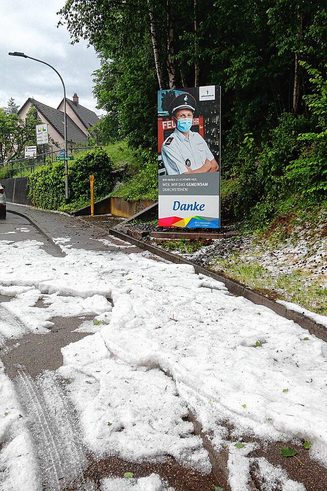Ungute Erinnerungen an ein Hagelunwetter im Jahr 2006 kamen am Mittwochabend, 23. Juni, in Mönchweiler hoch.