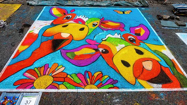 Eine stets bunte Veranstaltung mit Strahlkraft über Blumberg hinaus ist das beliebte Street-Art-Festival, hier eine Aufnahme aus dem ...