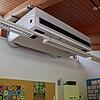 Ein Lüftungsgerät in der Grundschule Nußdorf.