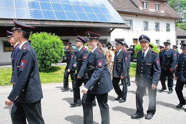Bild 16: Bilder vom Bezirksmusikfest mit Umzug in Lausheim