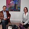 Fasziniert von Balsac: Jürgen Glocker im Gespräch mit Sylvia Vetter in den Schwarzenbergsälen im Schloss Tiengen. Bild: Rosemarie Tillessen