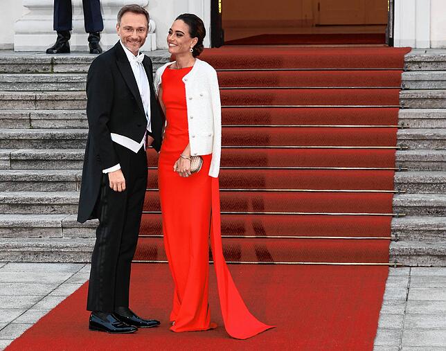 Bundesfinanzminister Christian Lindner (FDP) und seine Frau Franca Lehfeldt