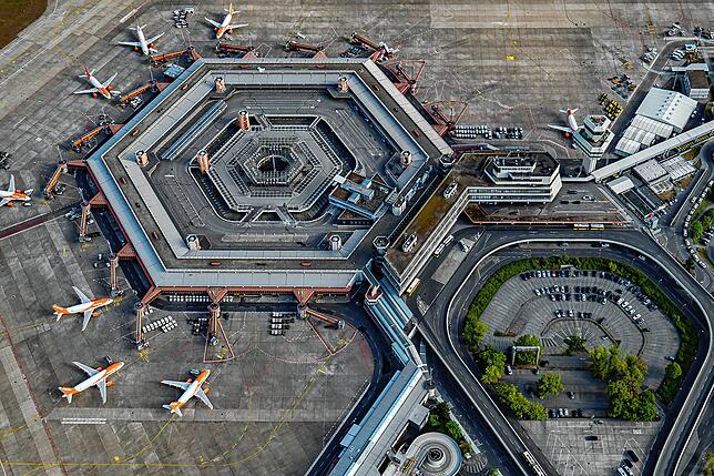 Der Flughafen Tegel von oben.