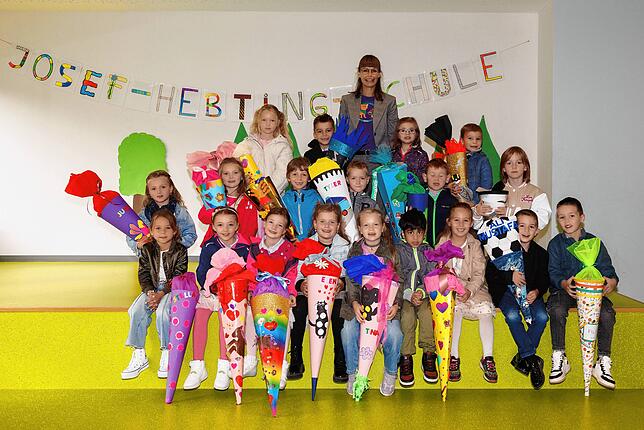 Die Klasse 1b der Josef-Hebting-Schule Vöhrenbach mit Klassenlehrerin Nina Benz-Trieschmann.