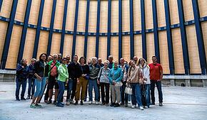 Beeindruckt: Die Besucher von „Der SÜDKURIER öffnet Türen“ im künftigen Ausstellungsraum des Asisi-Panoramas in Konstanz. Er hat 34 ...