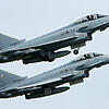 Zwei Eurofighter der Bundeswehr starten zu einer Übung.