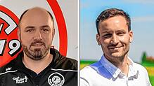 Wollen mit ihren Vereinen auch im Aktivenbereich zusammenarbeiten: Benjamin Wildgruber vom FC Bad Dürrheim (links) und Markus Romer vom ...