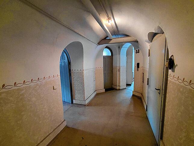 Blick in den Gewölbekeller der Pfeiffer-Villa.