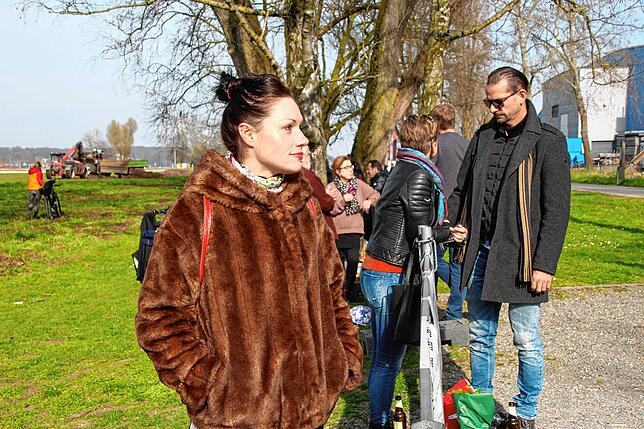 Christine Schäfer hat an diesem Tag kein Rendezvous am Grenzzaun: Ihr Freund hat keine Zeit.