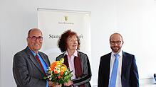 Staatsanwaltschaft Frank Grundke, die leitende Staatsanwältin Sabine Mayländer und der neue Pressesprecher Markus Wagner.