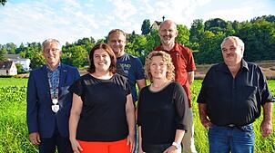 Der neue Ortschaftsrat Baitenhausen/Schiggendorf: (von links) Bürgermeister Robert Scherer mit Monika Fassott, Joachim Bischofberger, ...