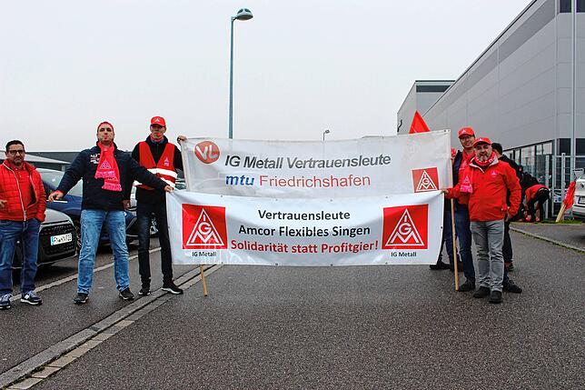 Unter anderem von Betrieben aus Singen und Friedrichshafen gab es Unterstützung.