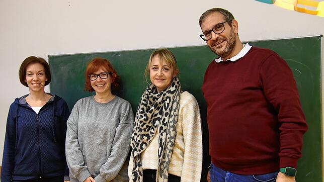 Maja Sonntag, Rebecca Schmitt, Olga Geiges und Roberto Claro Ramos (von links) sind im neuen Vorstand des Fördervereins der ...