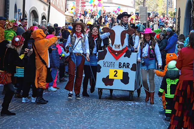 Bild 16: Meersburger Fasnacht: Die schönsten Bilder vom Kärrelerennen 2025