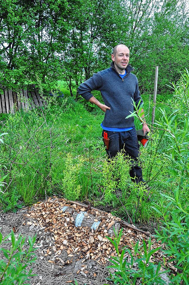 David Schimmeyer in seinem Waldgarten: Gärtnern liegt im Trend, aber nur, wenn man die Arbeitszeit nicht einrechnet und teure Ausflüge ...