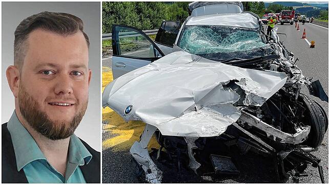Eigentlich wollte Michael Bobka nur nach Hause. Doch auf der A81 hat er einen schlimmen Unfall.