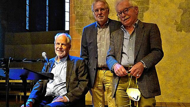 Heinz Lörcher, Wolfgang Heitner und Friedrich Engelke: &bdquo;Drei alten Männern, dem Starrsinn nah&ldquo;, wie es Engelke ausdrückt, ...