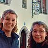 Die Redakteurinnen Kirsten Astor (links) und Aurelia Scherrer (rechts) testen den Mittagstisch im spanischen Restaurant Costa del Sol in ...