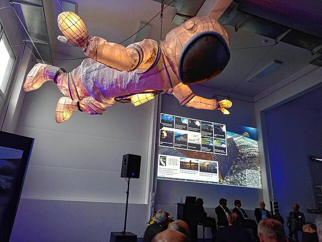 Deko-Astronaut bei Space-Tech in Kippenhausen am Bodensee.