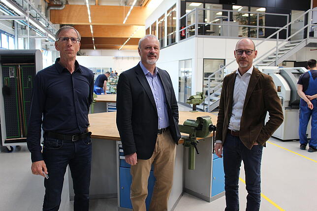 Die IMS-Gear-Vorstände blicken optimistisch in die Zukunft: Dieter Lebzelter (von links), Wolfgang Weber und Bernd Schilling.