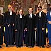 Michael Herbst, Dekan Markus Weimer, die beiden neuen Pfarrer Dorothea Limbach und Nico Limbach sowie Prälat Marc Witzenbacher und ...