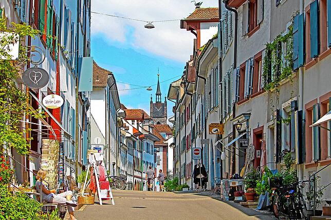 Die Altstadt von Basel.