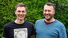 Zu zweit für eine Sache: Carl Stromann (links) und Robert Wesolowski bilden seit rund sechs Wochen die neue Vorstands-Spitze des ...