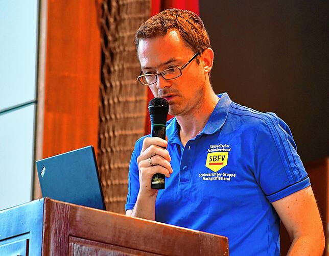 Fordert Respekt: Marco Brendle, Obmann der Jung-Schiedsrichter im Bezirk Hochrhein, freute sich einerseits, dass das Tandem-Projekt mit ...