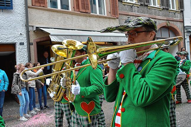 Musiker beim Umzug in Rheinfelden.