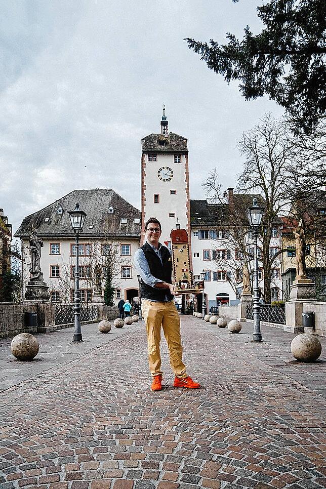 Etwa zwei Jahre hat Michel Sieber an der Legoversion des Oberen Tors gearbeitet.