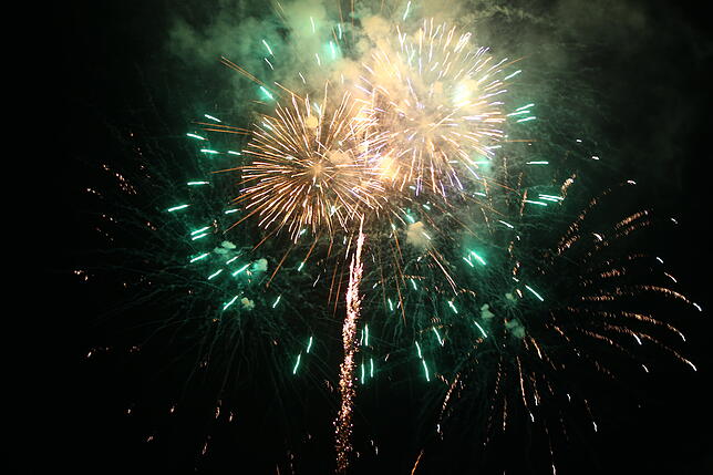 Bild 10: Bilder von Feuershow und Feuerwerk beim Lichterfest in Bad Dürrheim