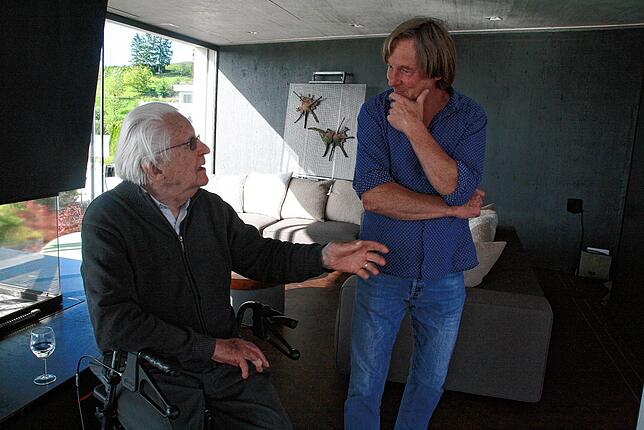 Sie arbeiteten 25 Jahre lang zusammen: Erwin Rehmann (links) und Daniel Waldner.