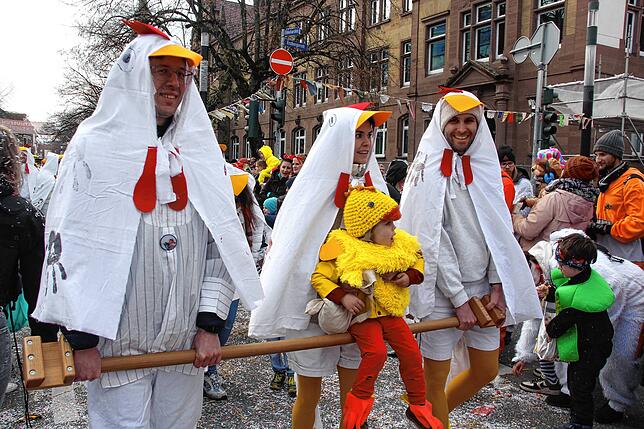Bild 14: Sonne für die Narren: Großer Fasnet-Umzug begeistert in Singen!