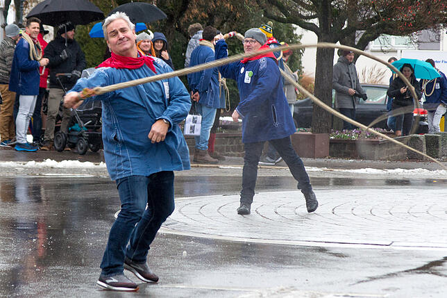 Zum Einschnellen der Fasnet treffen sich die Karbatscher der Hennenschlitter am Dreikönigstag um 12&nbsp;Uhr. Auch Narrenvater Wolfgang ...