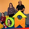 Karolina (von links), Franziska, Gabriele und Christian Meng sind zum wiederholten Mal zu einer Familienreha in der Nachsorgeklinik in ...