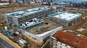 Der Neubau der Realschule in Donaueschingen. Die Große Kreisstadt bittet andere Kommunen jetzt zur Kasse, unter anderem Brigachtal – und ...