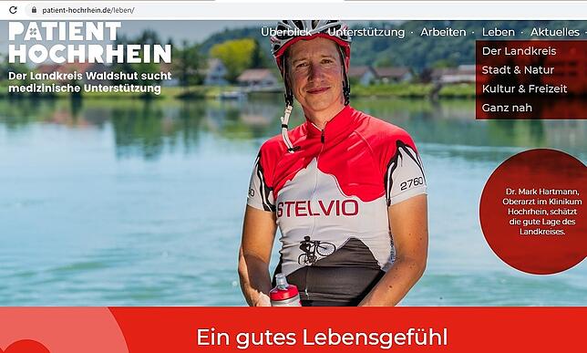 So wirbt der Landkreis Waldshut auf der Internetseite „Patient Hochrhein“ um neue Mediziner.