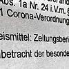 Beweismittel: Zeitungsbericht&bdquo;Beweismittel Zeitungsbericht&ldquo;: Das Ordnungsamt der Stadt Überlingen verhängte aufgrund eines ...