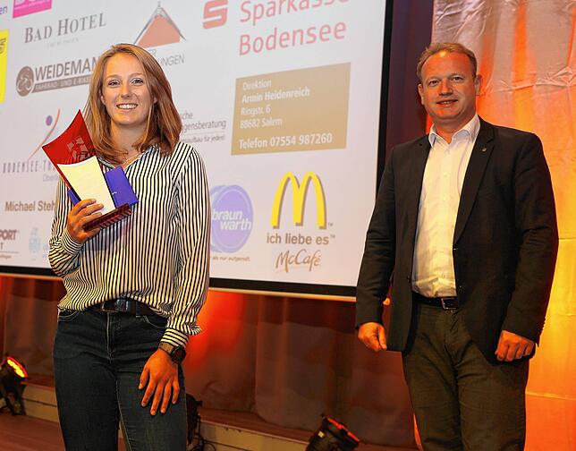 Anne Katharina Kessler vom Deutschen Alpenverein Überlingen wurde mit 42,34 Prozent aller abgegebenen Stimmen Sportlerin des Jahres ...