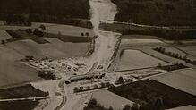 Mai 1979: Hier entsteht langsam eine Schneise für die Autobahn 98 zwischen Singen und Stockach.