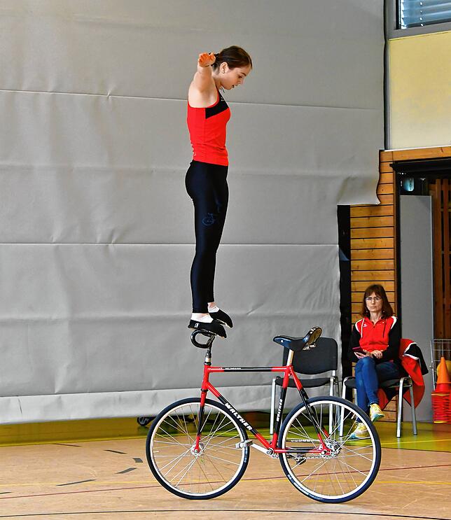Steht perfekt: U19-Junorin Caroline Wirth vom RSV Wallbach – hier beim Ba-Wü-Cup in heimischer Halle – fuhr in Bad Saarow beim 3. ...
