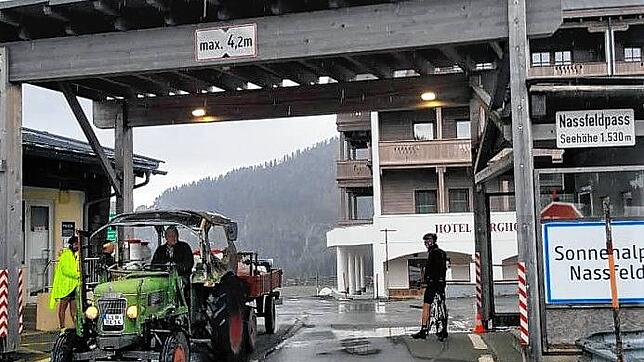 Nicht einfach ist die Überfahrt über den Nassfeldpass