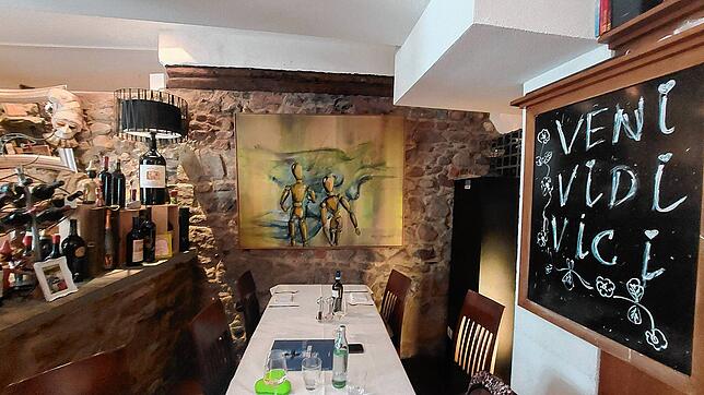 Der Eingangsbereich des Restaurant Pinocchio im Frühjahr 2024.