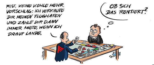 Bild 24: Die Karikatur der Woche: Wie weit weg ist noch zu nah dran?