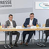 Sie stellten die Bilanz 2017 vor und gaben einen Einblick in das laufende Geschäftsjahr der Messe Friedrichshafen: (von links) Stefan ...